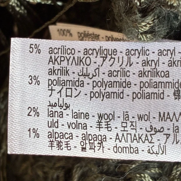 NWT. Zara Green Crochet Lace Dress with Fringe. Lining is missing. Size L. - Picture 11 of 14